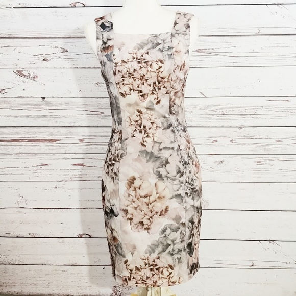 muted floral dress